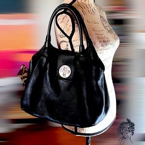 KATE SPADE Black Bexley Leather 'Jessie' Shoulder Handbag